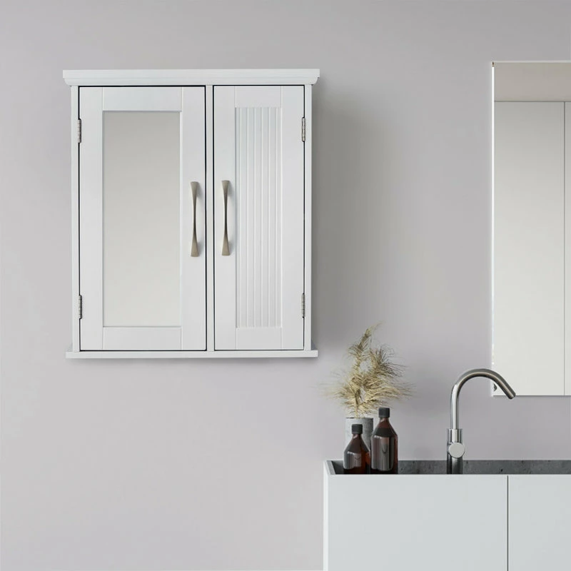 Cheapest 😉 Versanora Wooden Bathroom Medicine Cabinet Mirror White 🥰 - Image 2