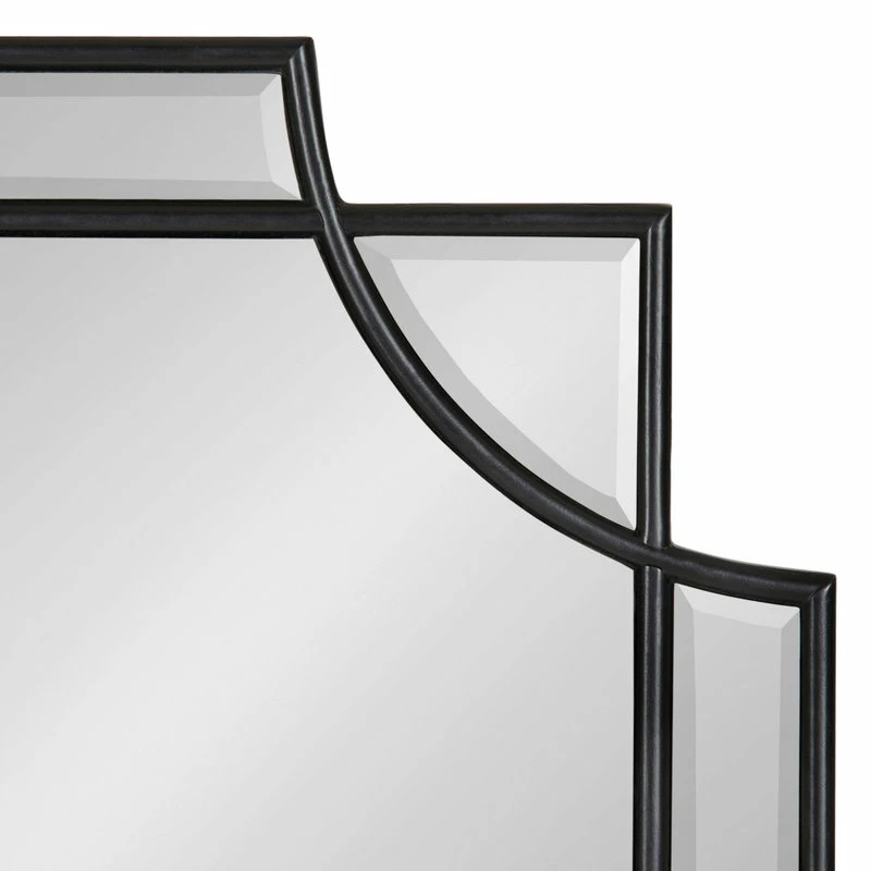 Best Pirce โค๏ธ Uniek Minuette Decorative Framed Wall Mirror, Black 24x36 ๐ - Image 3