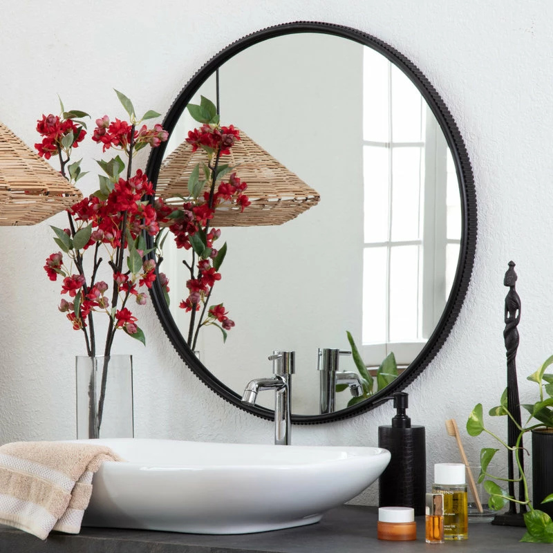 Top 10 โค๏ธ Madeleine Home Inc. Wessex Modern Mirror With Designer Frame, Black, 27" โ - Image 5