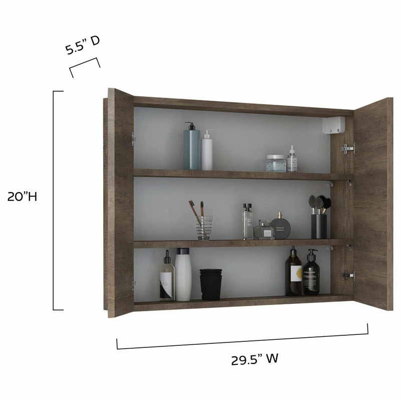 Best Sale ๐ A Touch Of Design Zoe 30" Frameless Medicine Cabinet With Mirror ๐ - Image 7