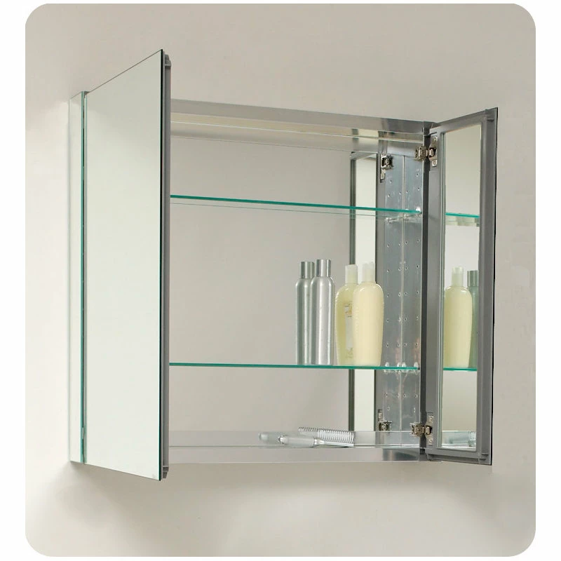 Outlet 🎁 Fresca FMC8090 30" Double Door Frameless Medicine Cabinet - Mirror ⌛ - Image 3