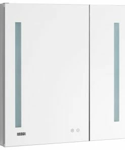Best Sale 😀 AQUADOM Signature Royale LED Medicine Cabinet Defogger 30''x30"x5" ⭐