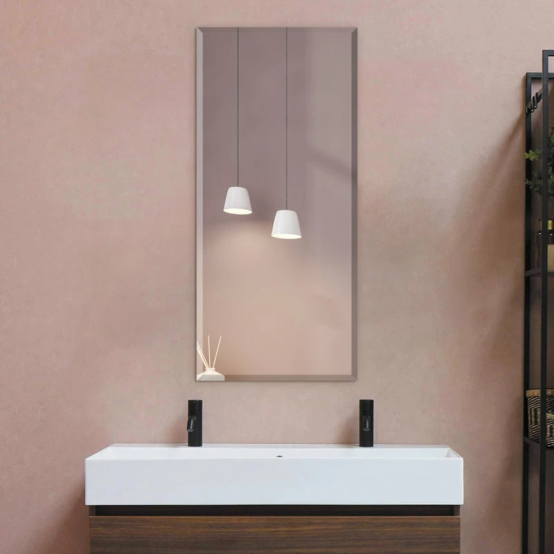 Brand new ๐ฅ Fab Glass And Mirror Rectangle Frameless Wall Mirror For Bathroom, Gym Yoga, Dance And Saloon, 18"x40 ๐ฏ - Image 7