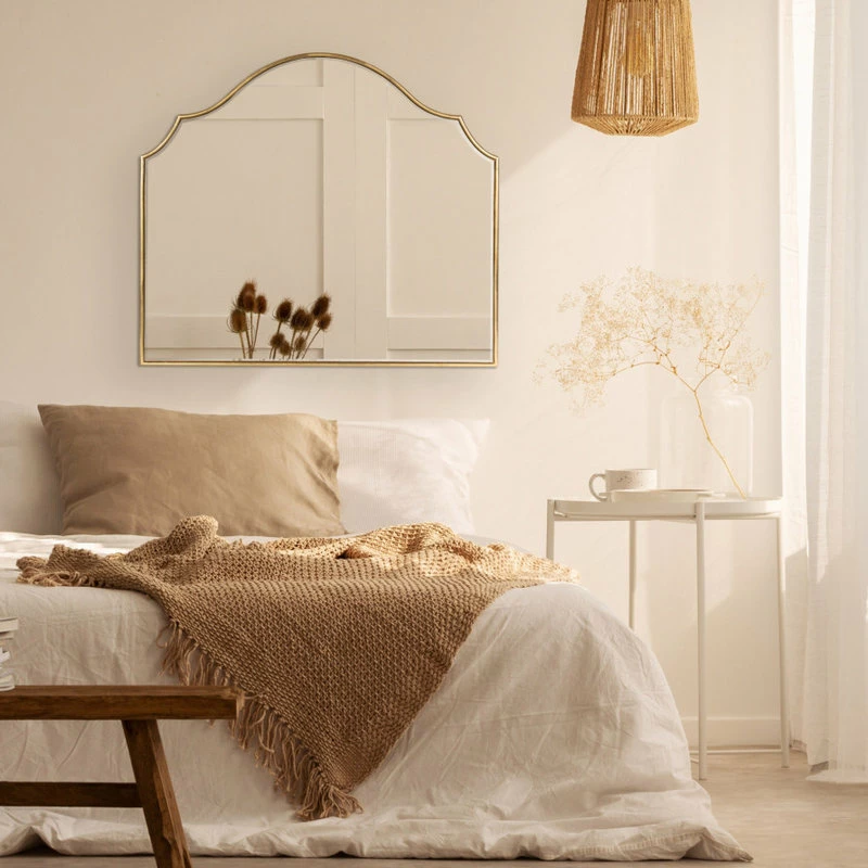 New ๐ Uniek Leanna Framed Arch Wall Mirror, Gold 32x28 ๐ - Image 4