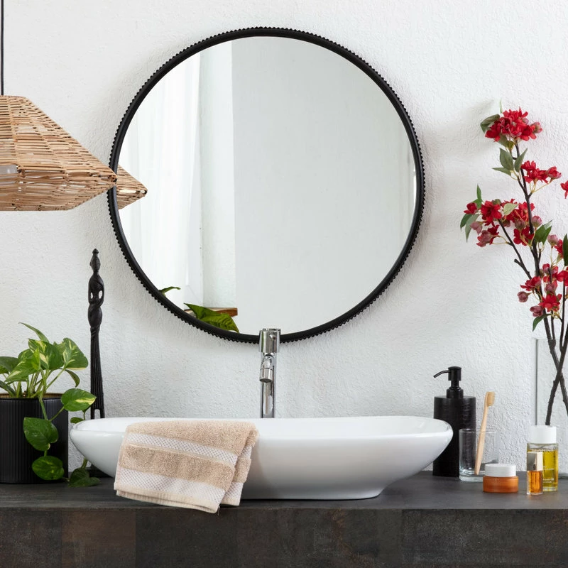 Coupon ๐งจ Madeleine Home Inc. Wessex Modern Mirror With Designer Frame, Black, 23" โ๏ธ - Image 5