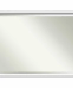 Cheap โจ Amanti Art Bathroom Mirror, Fits Standard 36-48 Cabinet, Blanco White, 44x34 โจ