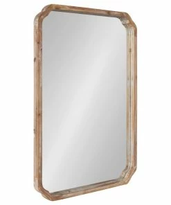 Discount 🌟 Uniek Marston Wood Framed Wall Mirror, Rustic Brown 24x36 👍