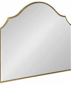 New 🛒 Uniek Leanna Framed Arch Wall Mirror, Gold 32x28 🔔