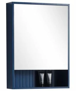 Best reviews of 🎉 Fine Fixtures Venezian 18" Medicine Cabinet, Navy Blue, 22" 👏
