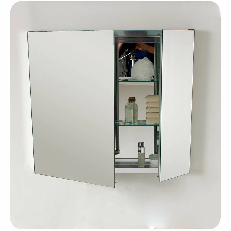 Outlet 🎁 Fresca FMC8090 30" Double Door Frameless Medicine Cabinet - Mirror ⌛ - Image 5