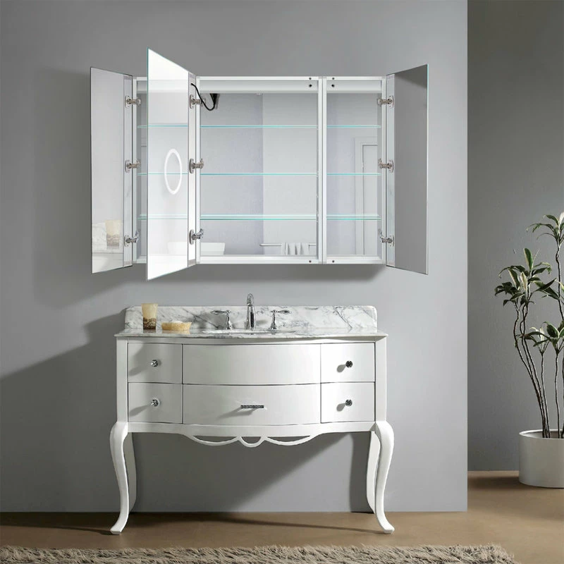 Best deal ๐ Krugg Reflections 48"x36" LED Medicine Cabinet, Dimmer/Defog, Makeup Mirror, And USB, Light Left ๐ฅฐ - Image 7