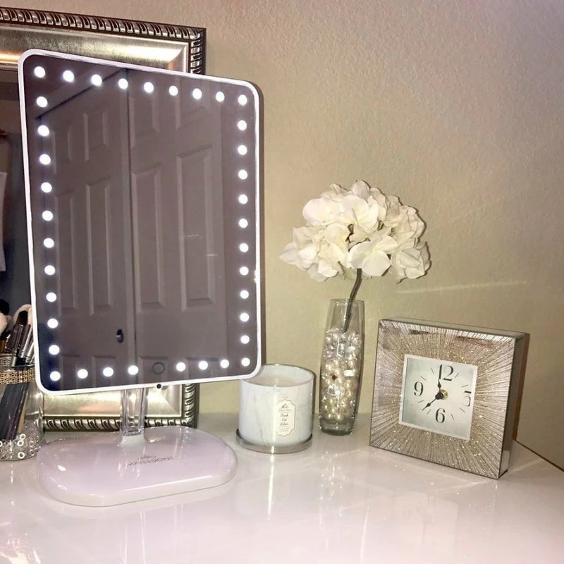Buy ๐ Impressions Vanity Company Touch Pro LED Makeup Mirror With Bluetooth Speaker And USB, White ๐ - Image 6