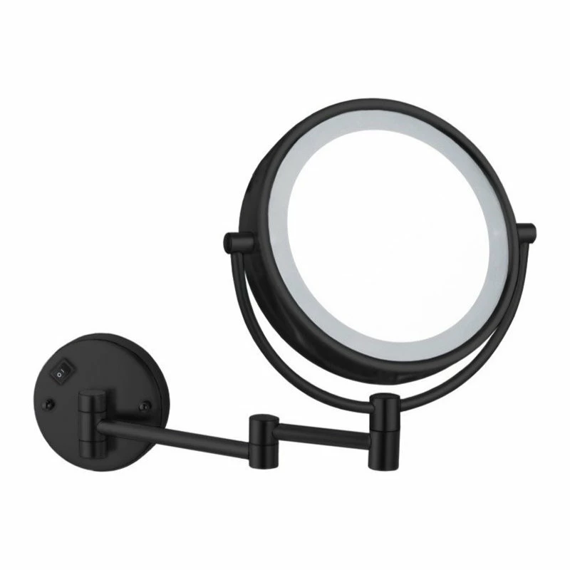 Deals ๐ Nameeks Matte Black Double Face LED 7x Magnifying Mirror, Hardwired ๐
