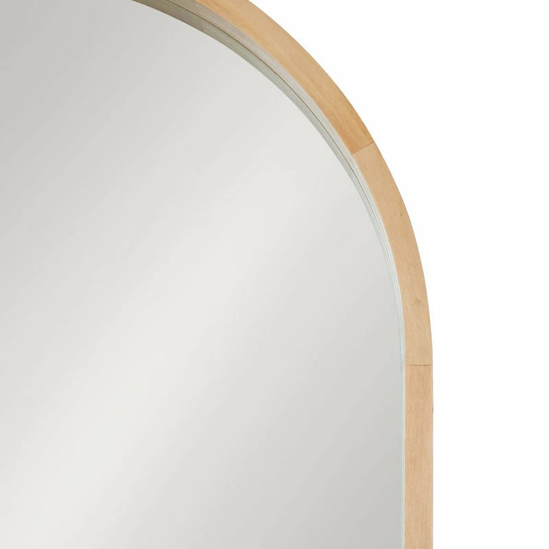 Deals ๐ Uniek Hutton Wood Framed Capsule Mirror, Natural 24x36 โค๏ธ - Image 3