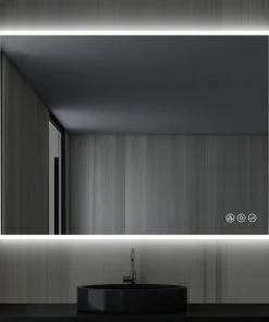 Best Sale 🧨 Blossom Kitchen & Bath Supply Fogless, Dimmable, Color Temperature Adjustable LED Mirror, 48x36 ✔️