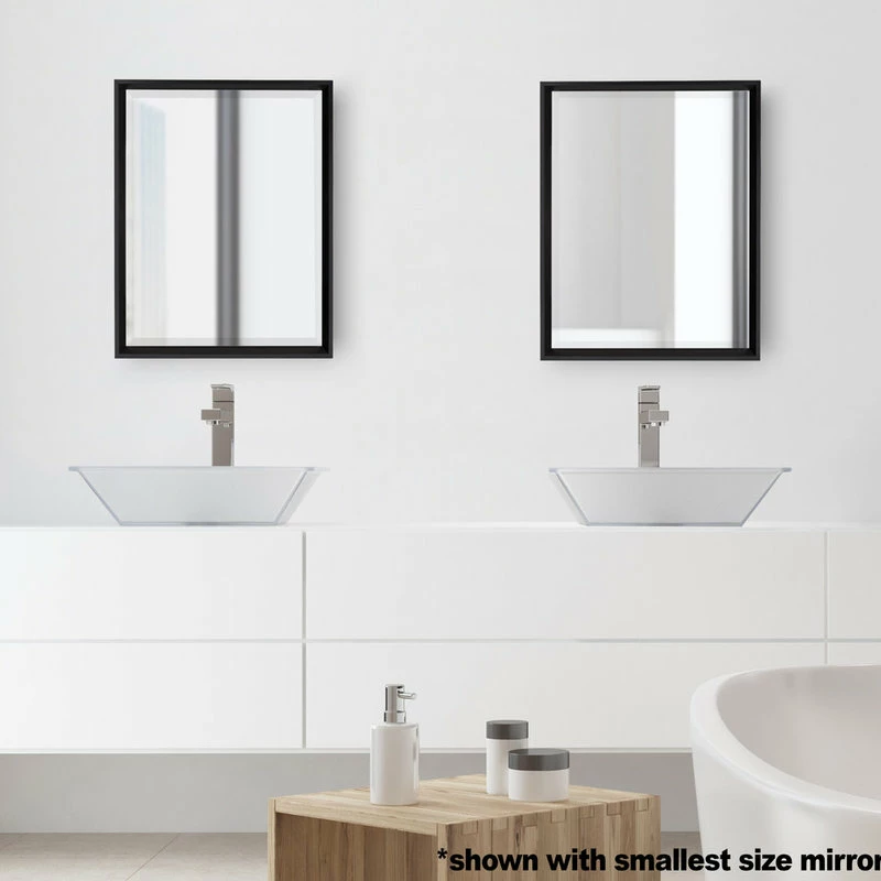 Flash Sale ๐คฉ Uniek Calter Framed Wall Mirror, Black, 25.5x37.5 ๐ - Image 5