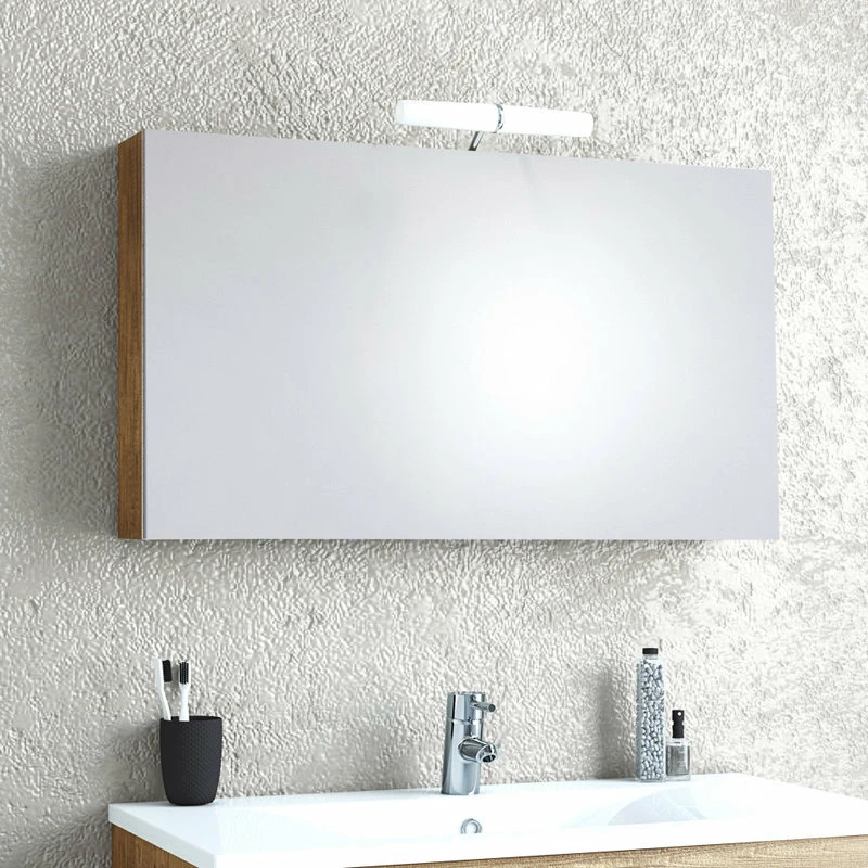 Hot Sale 🔔 A Touch Of Design Frameless 34" Medicine Cabinet With Full Mirror Front, Phaedra Wood 😉 - Image 5