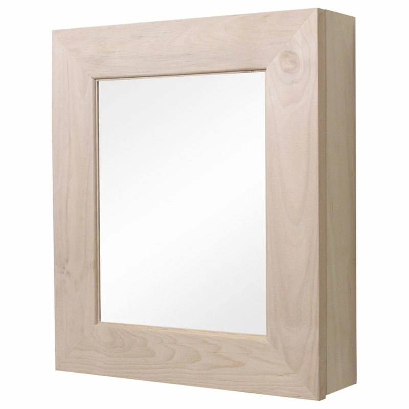 Hot Sale ๐งจ Fox Hollow Furnishings Wall Mount Mirrored Medicine Cabinet, Unfinished Flat Frame ๐