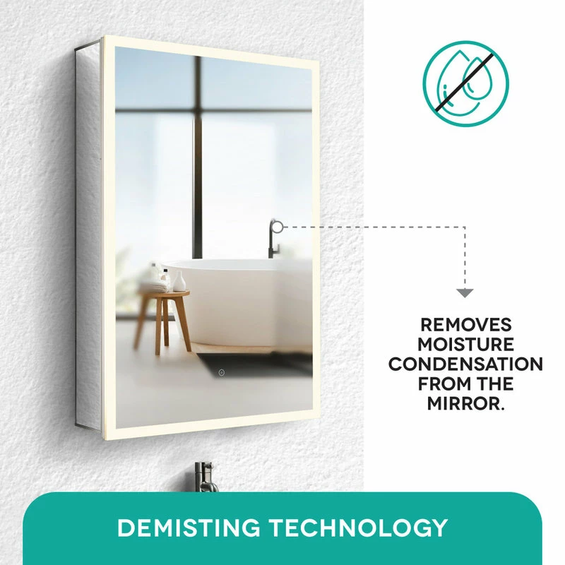 Cheap ๐ Fine Fixtures LED Recessed/Surface Mount Medicine Cabinet, Aluminum, 15"x30", Right Hand Door ๐ฏ - Image 8