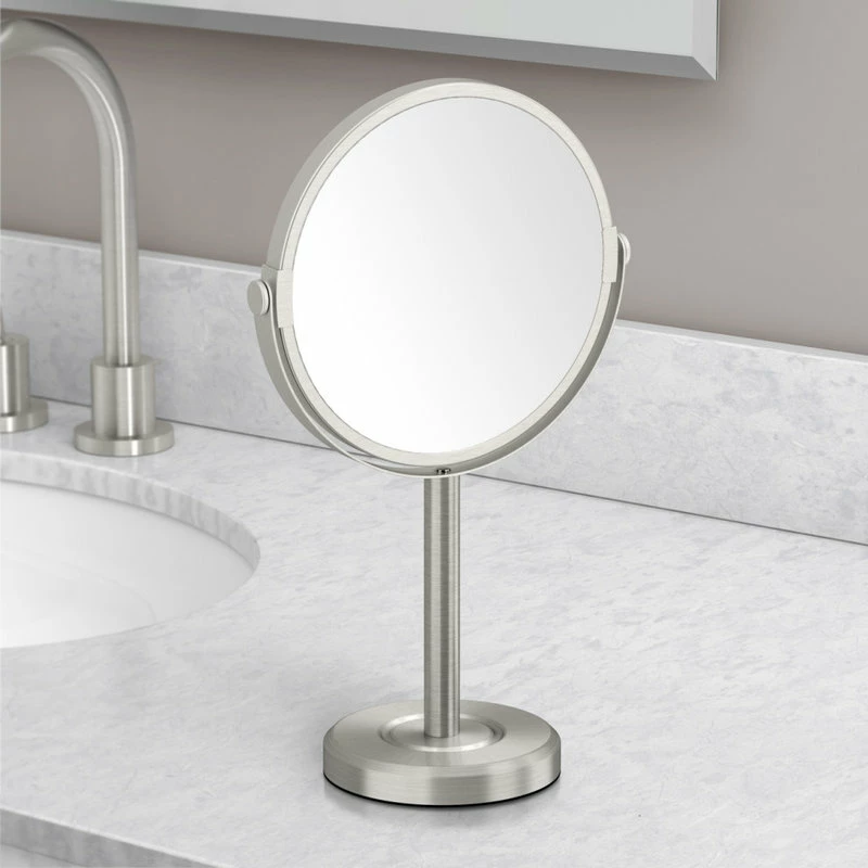 Best Pirce โ๏ธ Gatco Fine Bathware Latitude II Table Vanity Mirror, Satin Nickel ๐ฏ - Image 2