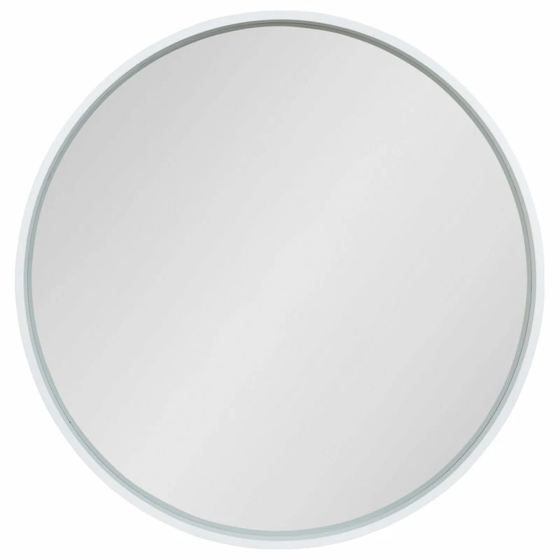 Hot Sale ๐ Uniek Travis Round Wood Accent Wall Mirror , White 31.5 Diameter ๐ - Image 2