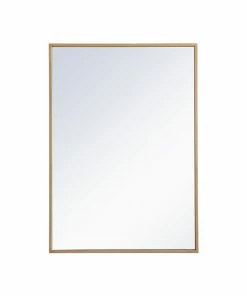 Flash Sale 🎉 Elegant Furniture & Lighting Metal Mirror Medicine Cabinet 20"x28", Brass Finish 😉