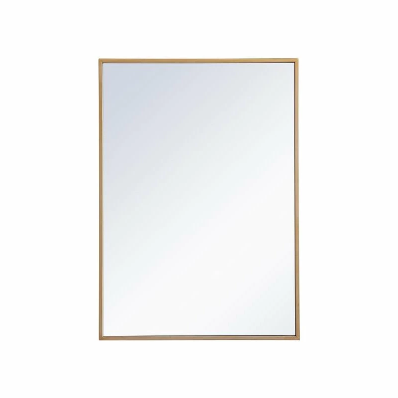 Flash Sale 🎉 Elegant Furniture & Lighting Metal Mirror Medicine Cabinet 20"x28", Brass Finish 😉