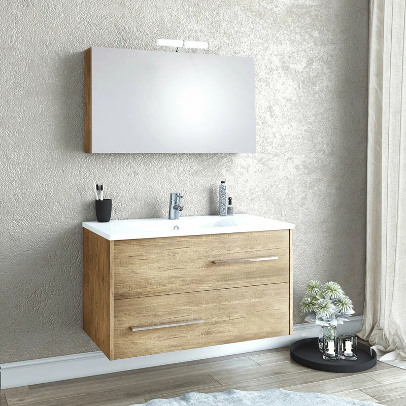 Hot Sale 🔔 A Touch Of Design Frameless 34" Medicine Cabinet With Full Mirror Front, Phaedra Wood 😉 - Image 4