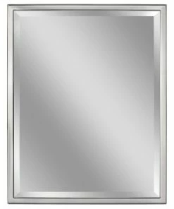 Brand new ๐ Head West, Inc. Head West Chrome Beveled Accent Wall Mirror - 24x30 ๐งจ