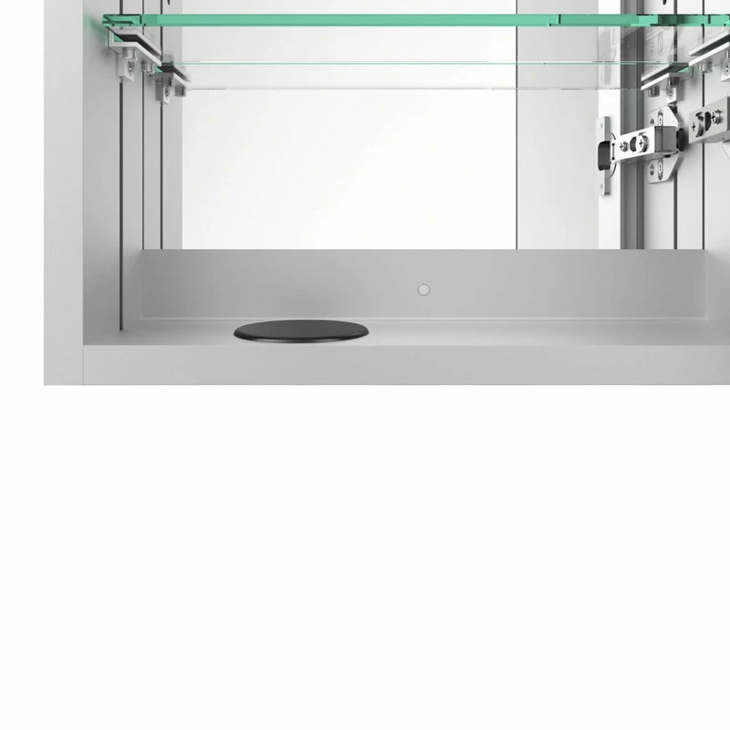 Cheap ๐ Fine Fixtures LED Recessed/Surface Mount Medicine Cabinet, Aluminum, 15"x30", Right Hand Door ๐ฏ - Image 4