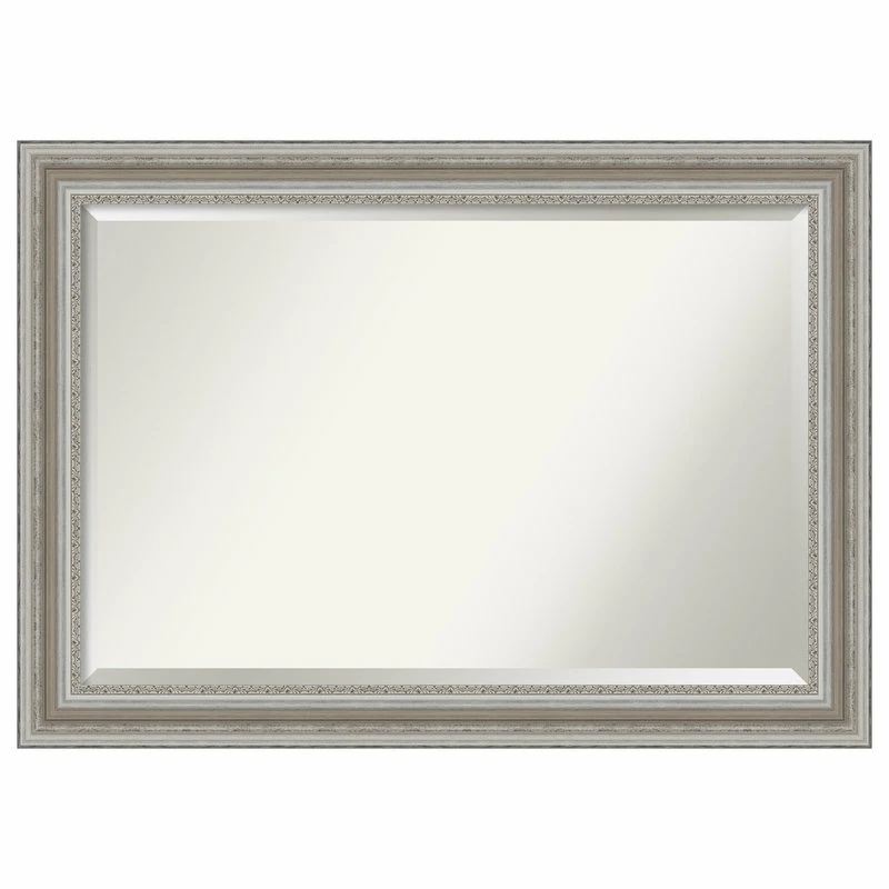 Best Sale ๐ Amanti Art Wall Mirror Bathroom Vanity Mirror Parlor Silver, Outer Size 42x30 ๐งจ
