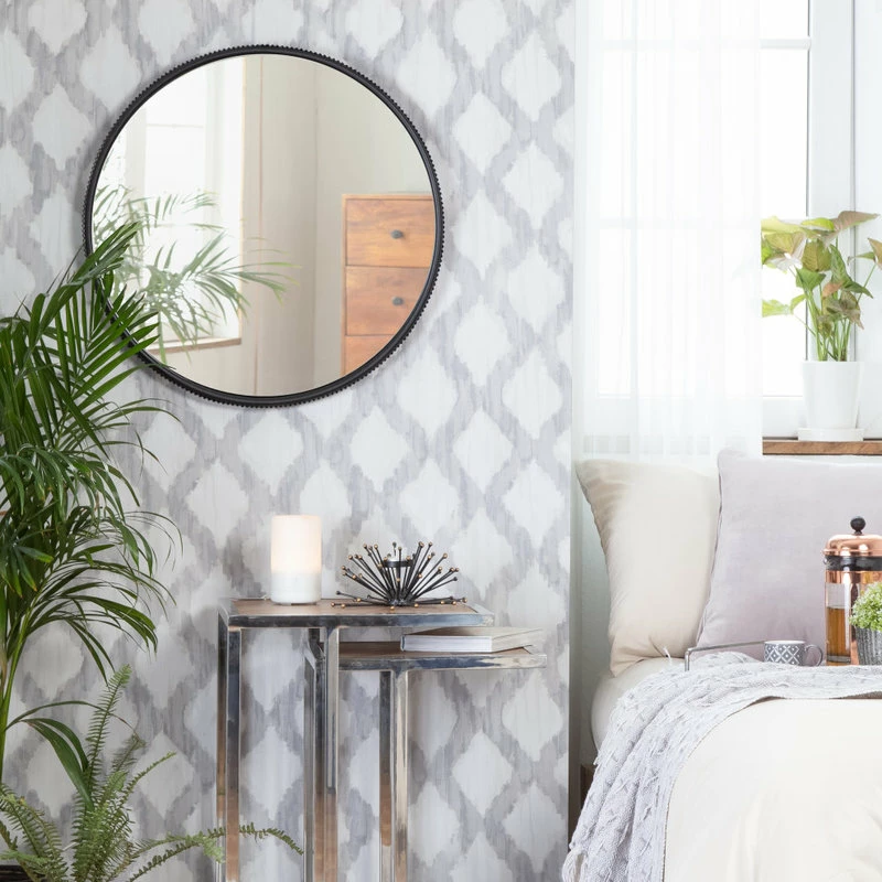 Coupon ๐งจ Madeleine Home Inc. Wessex Modern Mirror With Designer Frame, Black, 23" โ๏ธ - Image 6