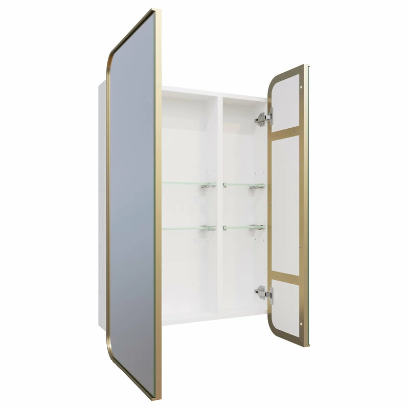 Budget ๐ Glass Warehouse Medicine Cabinets, Satin Brass ๐ - Image 2
