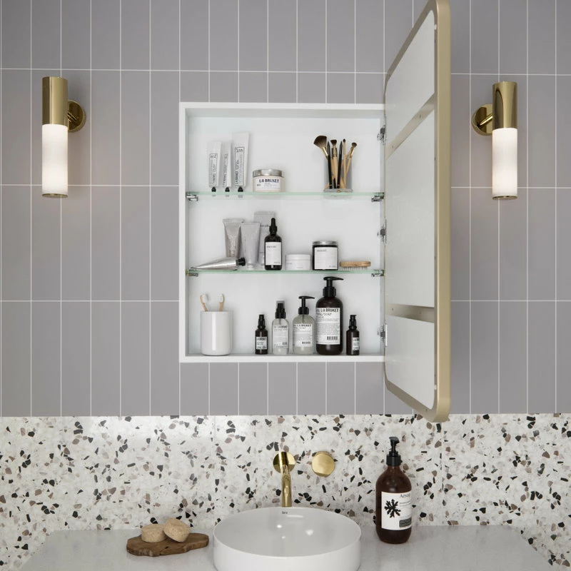 Hot Sale ๐ Glass Warehouse Medicine Cabinets, Satin Brass ๐ - Image 5