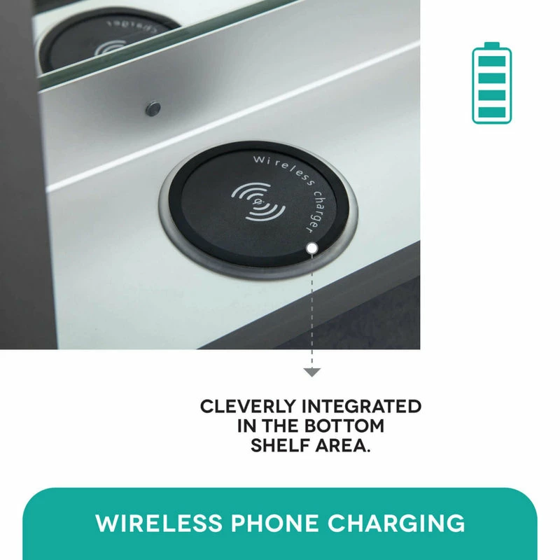 Best Sale ๐ Fine Fixtures LED Recessed/Surface Mount Medicine Cabinet, Aluminum, 24"x36", Left Hand Door ๐ฅฐ - Image 6