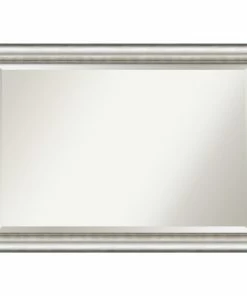 Best deal 🎁 Amanti Art Salon Silver Bathroom Vanity Wall Mirror, 41x29 🥰