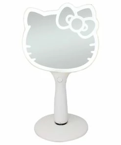 Cheapest 😍 Impressions Vanity Company Hello Kitty LED Hand Makeup Mirror, Makeup Vanity Hand Mirror With Standing Base 😉