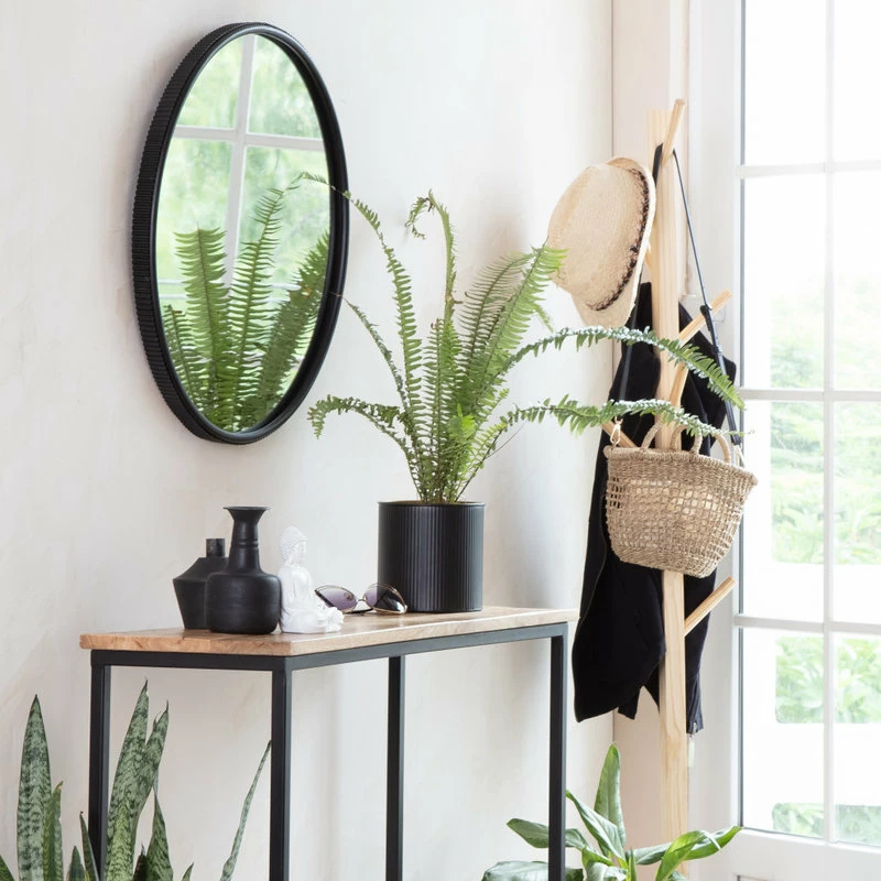 Coupon ๐งจ Madeleine Home Inc. Wessex Modern Mirror With Designer Frame, Black, 23" โ๏ธ - Image 9