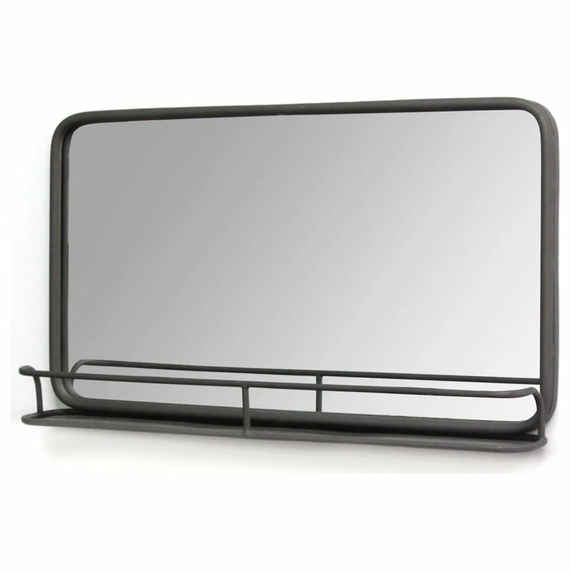Outlet ๐ Stratton Home Decor Stratton Home Industrial Wood And Mdf Mirror With Gunmetal Finish S13561 โจ - Image 4