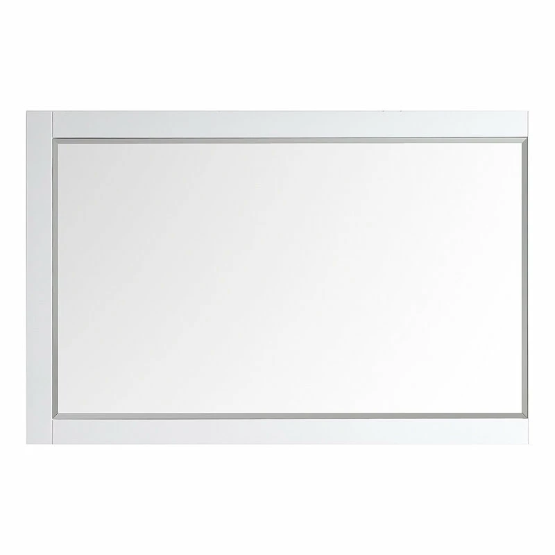 Cheapest โจ Vinnova Florence Rectangular Bathroom/Vanity Framed Wall Mirror, White, 60" ๐