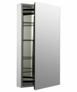 Hot Sale ๐ Kohler K-2913-PG Catalan 15" X 36" Single Door Medicine Cabinet - Satin ๐