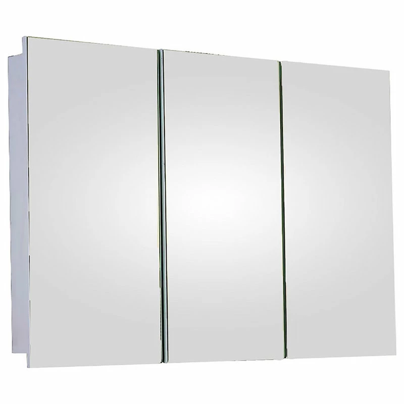 Buy ⌛ Ketcham Medicine Cabinets/Fred Silver & Company Tri-View Medicine Cabinet, 48"x36", Polished Edge, Surface Mounted ⌛ - Image 2
