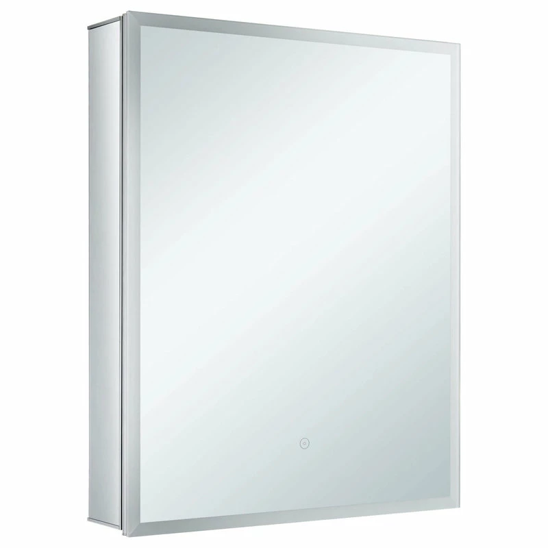 Best Sale ๐ Fine Fixtures LED Recessed/Surface Mount Medicine Cabinet, Aluminum, 24"x36", Left Hand Door ๐ฅฐ