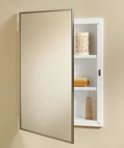 Best Pirce 👍 Jensen 468BC Styleline Framed Medicine Cabinet With Mirror And 2 Shelves ⭐
