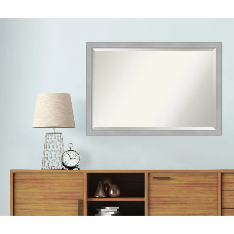 Promo ๐ Amanti Art Vista Brushed Nickel Bathroom Vanity Wall Mirror, Vista Brushed Nickel Narrow, 3 ๐งจ - Image 6