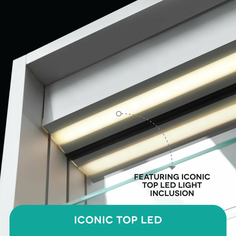 Cheap ๐ Fine Fixtures LED Recessed/Surface Mount Medicine Cabinet, Aluminum, 15"x30", Right Hand Door ๐ฏ - Image 11