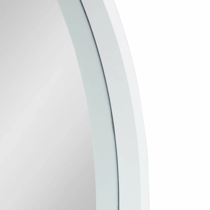 Hot Sale ๐ Uniek Travis Round Wood Accent Wall Mirror , White 31.5 Diameter ๐ - Image 3