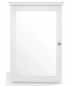 Best Pirce ✨ Crosley Lydia Mirrored Wall Cabinet, White 👏
