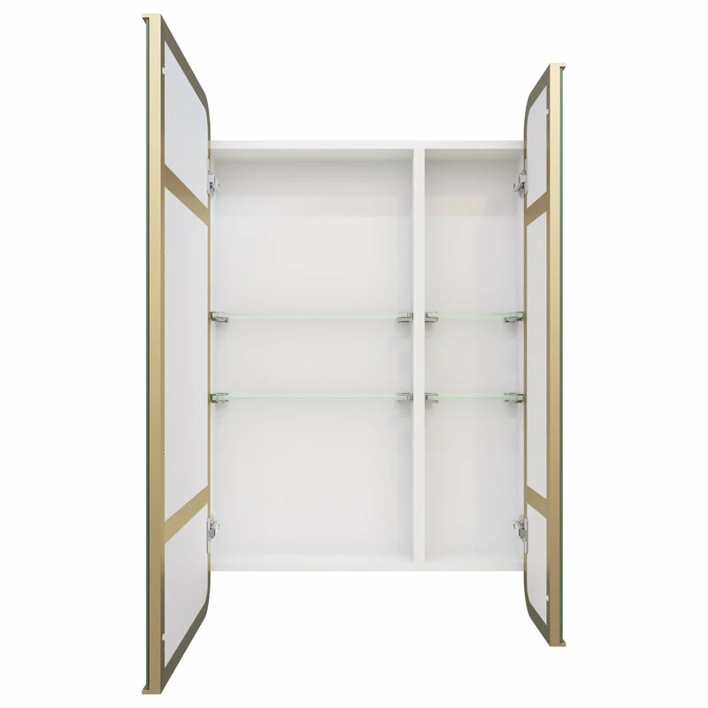 Budget ๐ Glass Warehouse Medicine Cabinets, Satin Brass ๐ - Image 3