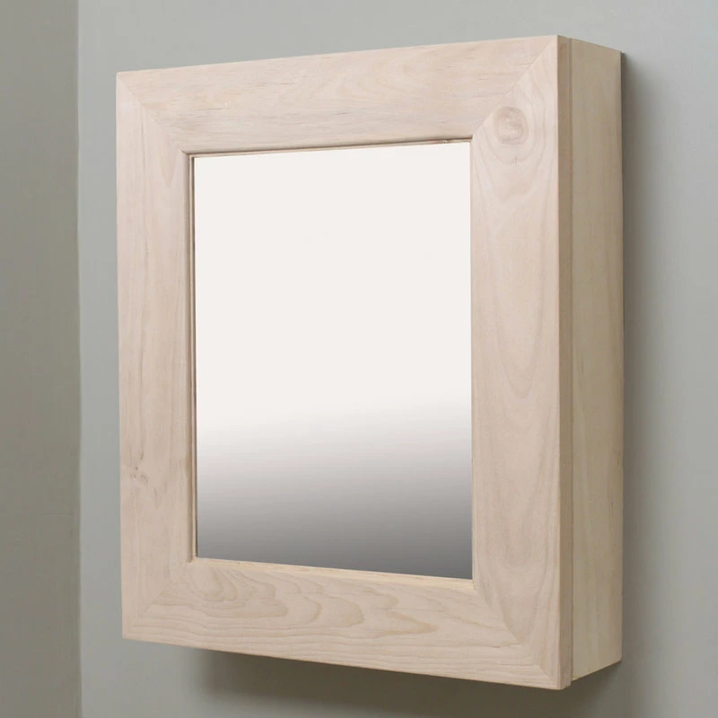 Hot Sale ๐งจ Fox Hollow Furnishings Wall Mount Mirrored Medicine Cabinet, Unfinished Flat Frame ๐ - Image 2